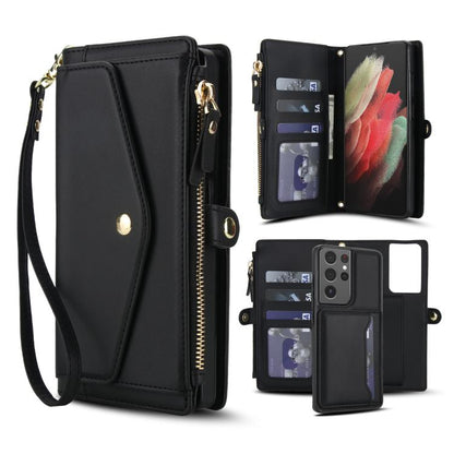 Multifunctional Wallet Detachable Leather Phone Case with Lanyard
