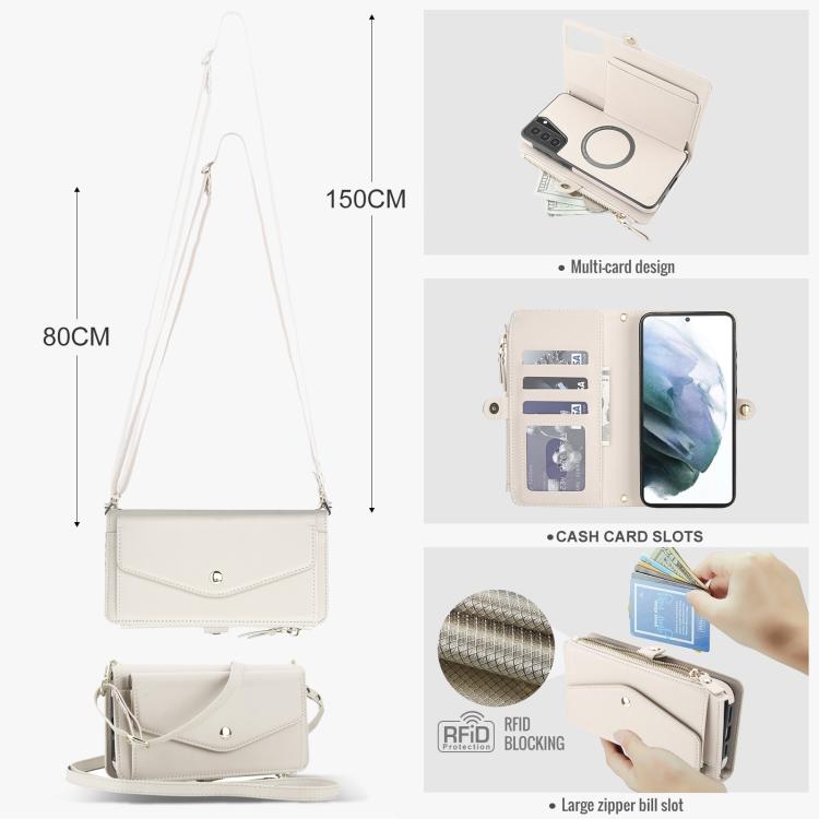 Multifunctional Wallet Detachable Leather Phone Case with Lanyard