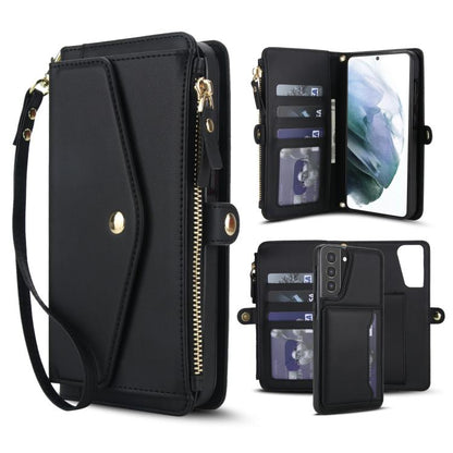 Multifunctional Wallet Detachable Leather Phone Case with Lanyard