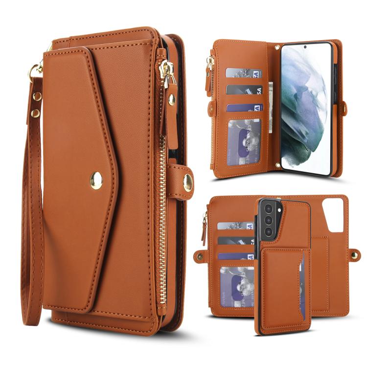 Multifunctional Wallet Detachable Leather Phone Case with Lanyard