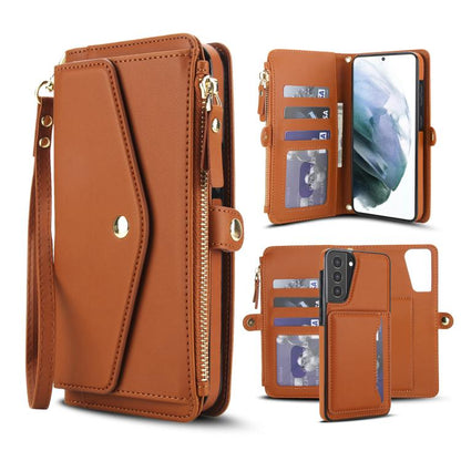 Multifunctional Wallet Detachable Leather Phone Case with Lanyard
