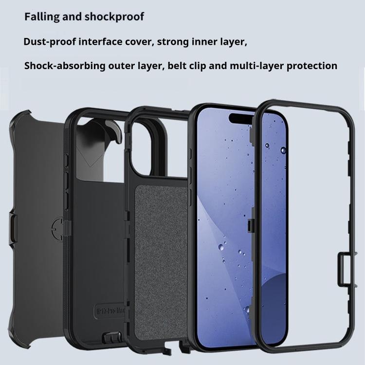 Kalebol Shockproof PC Hybrid TPU Phone Case with Back Clip