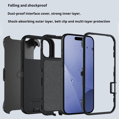 Kalebol Shockproof PC Hybrid TPU Phone Case with Back Clip