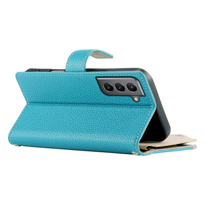 Stitching Multi-card Zipper Wallet Leather Phone Case with Short Strap