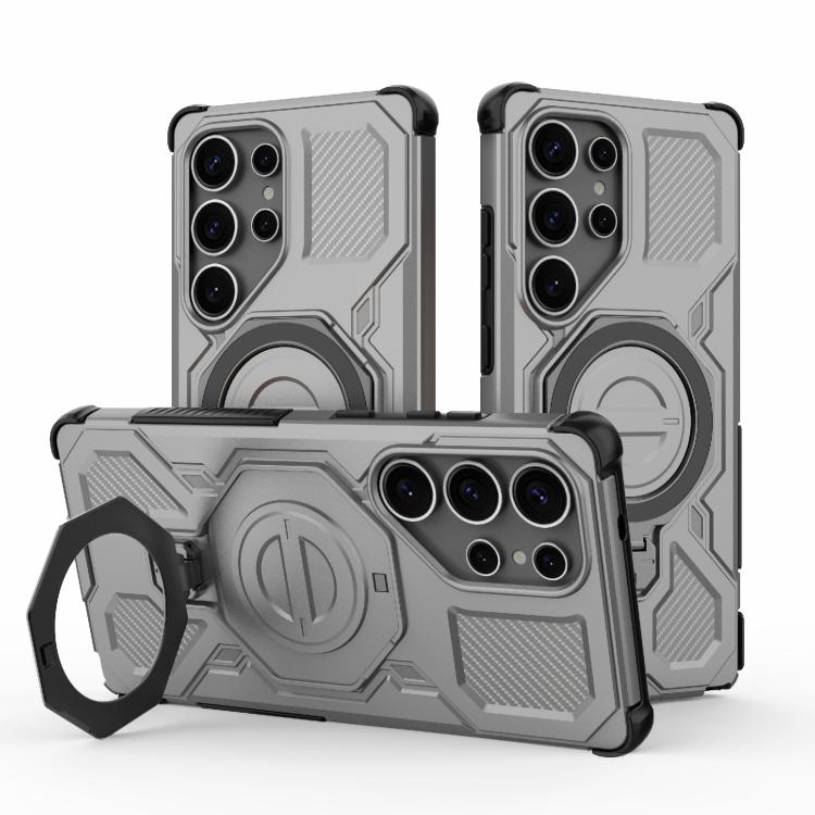 J-20 Solid Color MagSafe Magnetic TPU+PC Phone Case