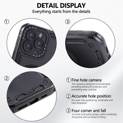 Three-core Mecha 360 Degree Rotation Magnetic Holder Phone Case