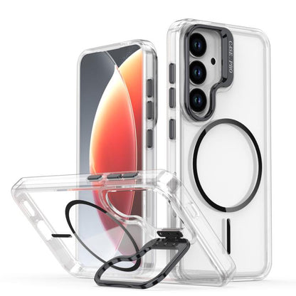 Bright Color Clear MagSafe Lens Frame Holder Phone Case