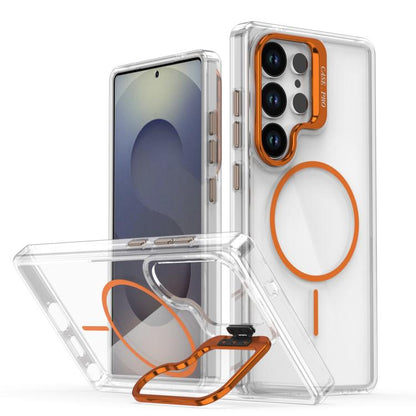 Bright Color Clear MagSafe Lens Frame Holder Phone Case