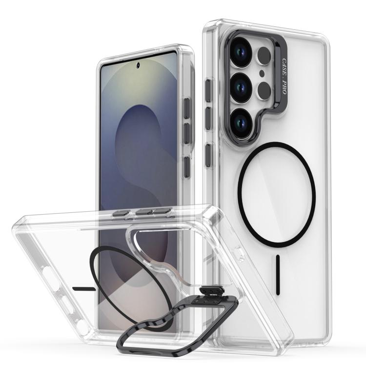 Bright Color Clear MagSafe Lens Frame Holder Phone Case