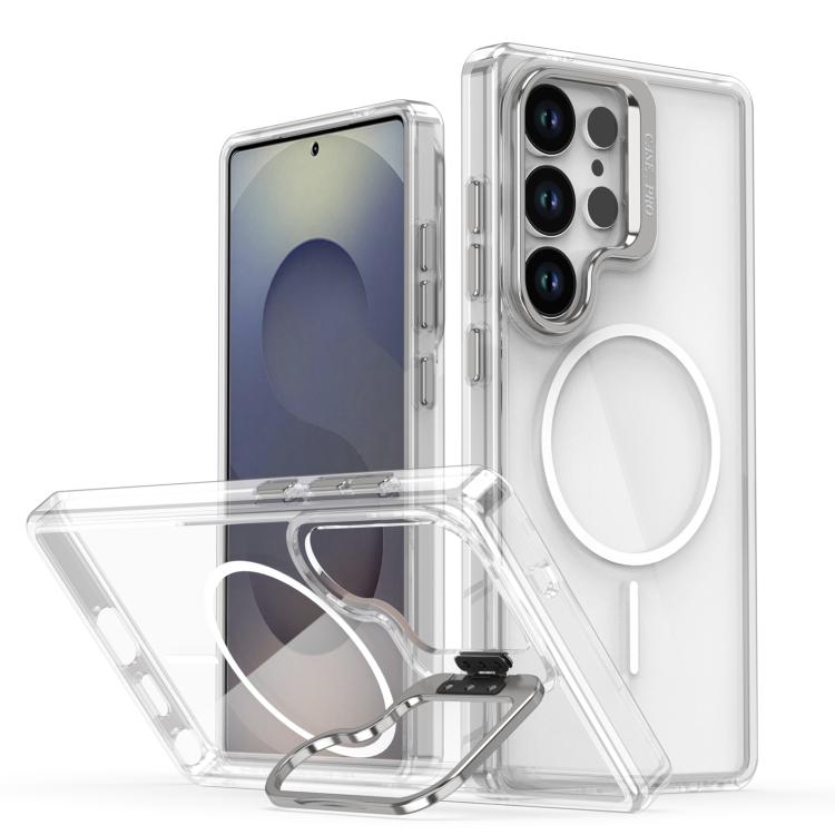 Bright Color Clear MagSafe Lens Frame Holder Phone Case