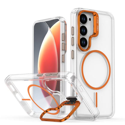 Bright Color Clear MagSafe Lens Frame Holder Phone Case