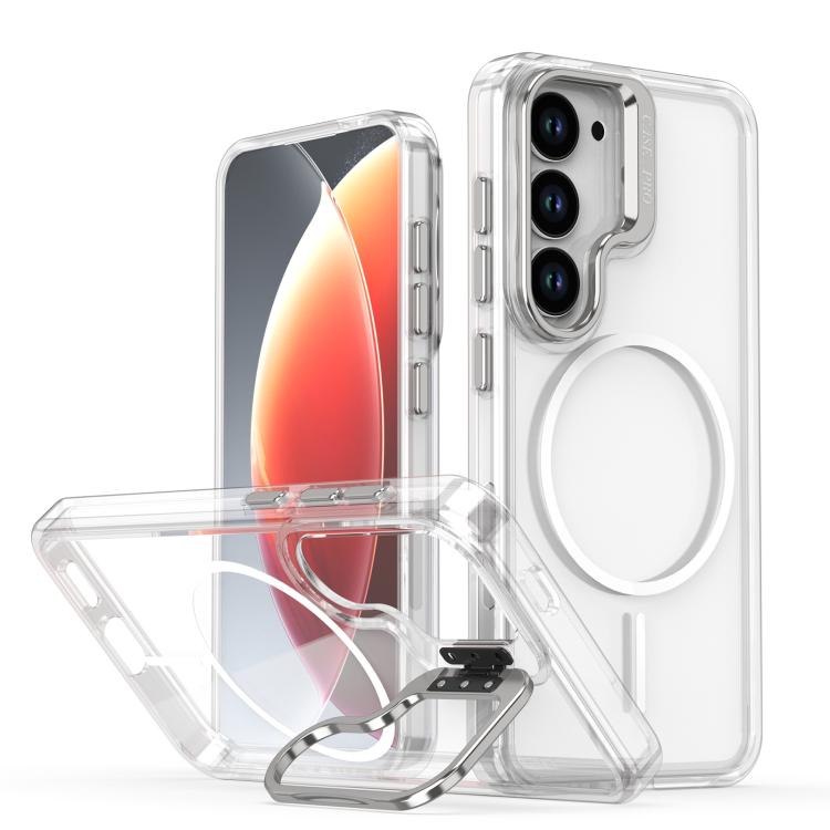Bright Color Clear MagSafe Lens Frame Holder Phone Case