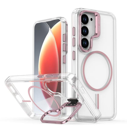Bright Color Clear MagSafe Lens Frame Holder Phone Case