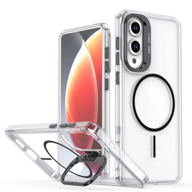 Bright Color Clear MagSafe Lens Frame Holder Phone Case