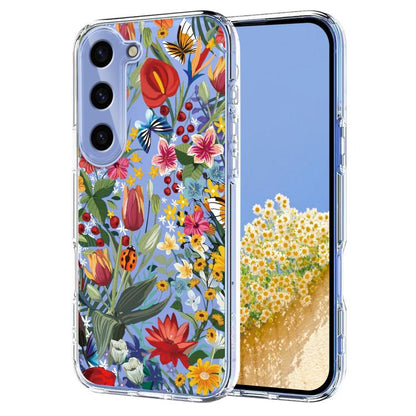 Flower Pattern Painted TPU Phone Case