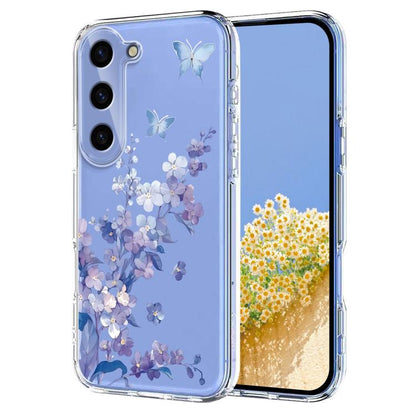 Flower Pattern Painted TPU Phone Case