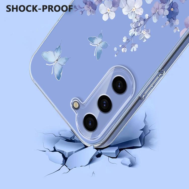 Flower Pattern Painted TPU Phone Case
