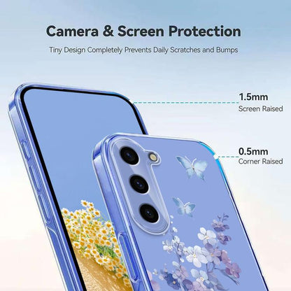 Flower Pattern Painted TPU Phone Case