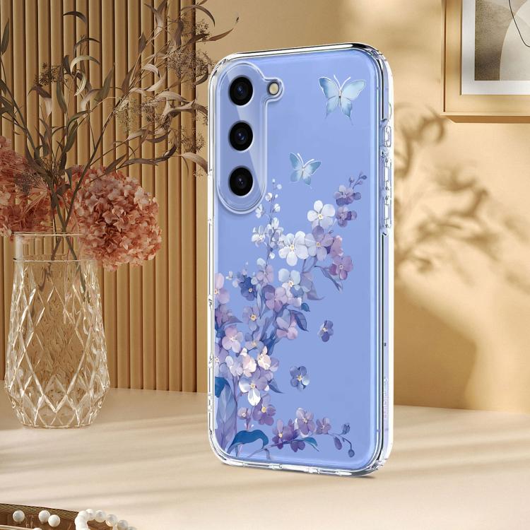 Flower Pattern Painted TPU Phone Case