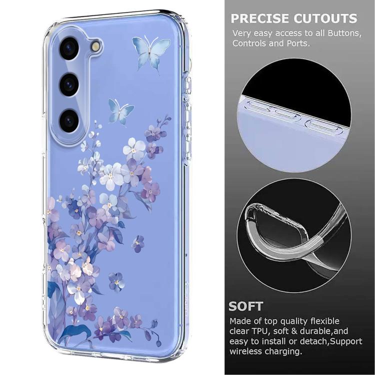 Flower Pattern Painted TPU Phone Case