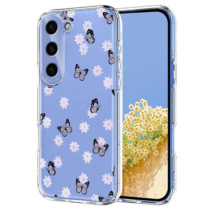 Flower Pattern Painted TPU Phone Case