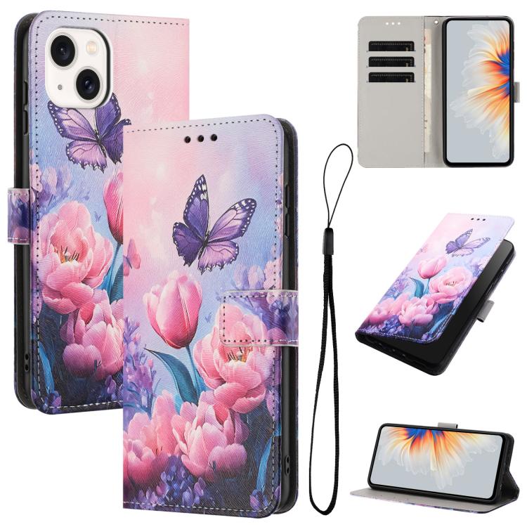 Color Drawing Pattern Leather Phone Case