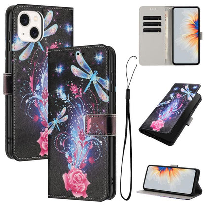 Color Drawing Pattern Leather Phone Case