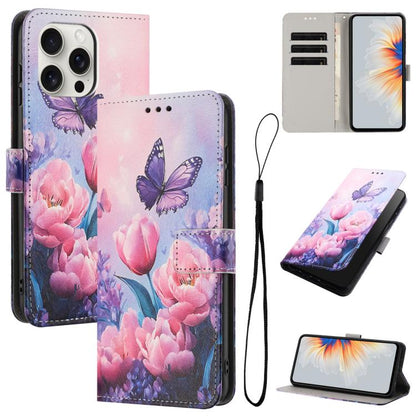 Color Drawing Pattern Leather Phone Case