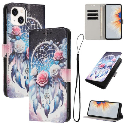 Color Drawing Pattern Leather Phone Case