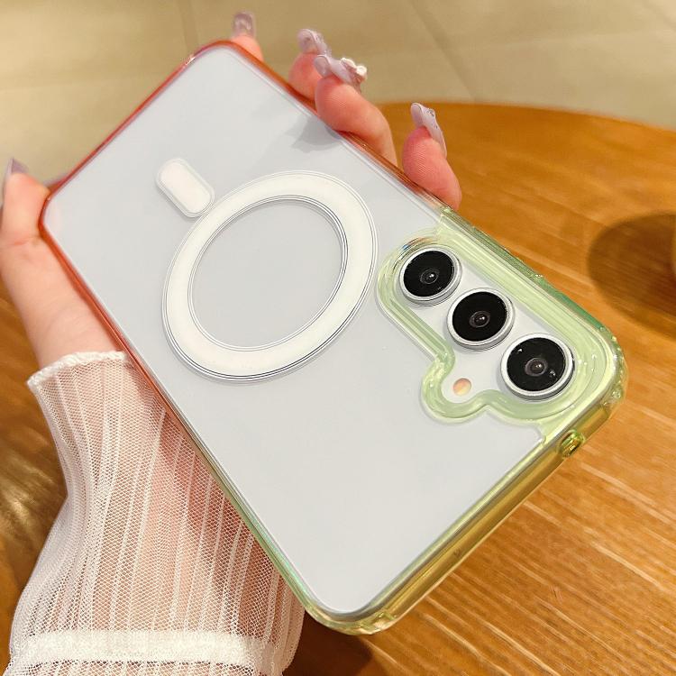 Contrast Color Gradient Transparent MagSafe Phone Case