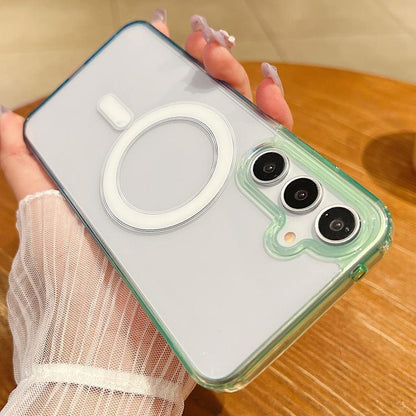 Contrast Color Gradient Transparent MagSafe Phone Case