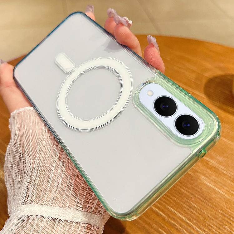 Contrast Color Gradient Transparent MagSafe Phone Case