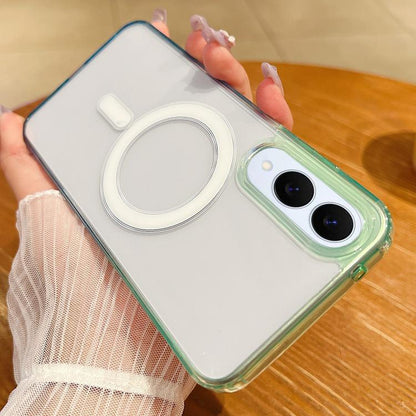 Contrast Color Gradient Transparent MagSafe Phone Case