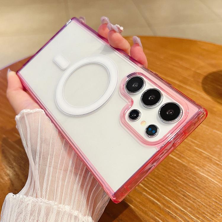 Contrast Color Gradient Transparent MagSafe Phone Case