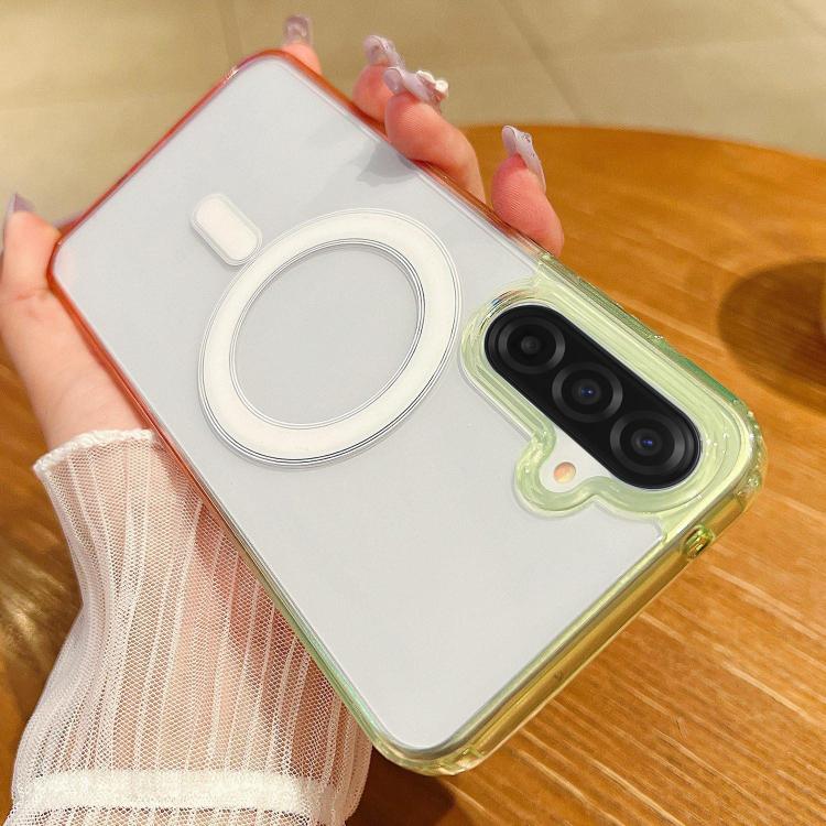 Contrast Color Gradient Transparent MagSafe Phone Case