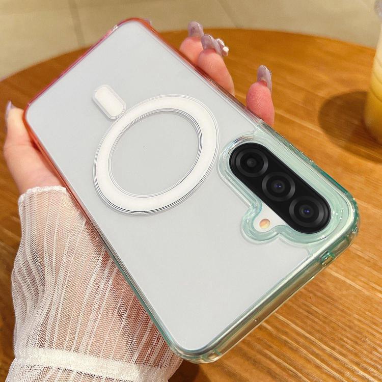 Contrast Color Gradient Transparent MagSafe Phone Case