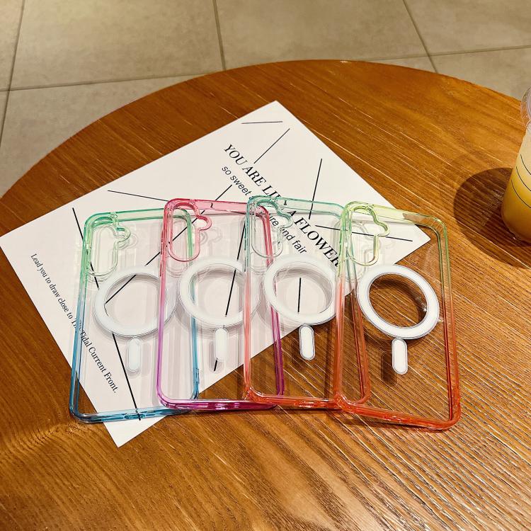 Contrast Color Gradient Transparent MagSafe Phone Case