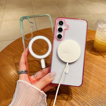 Contrast Color Gradient Transparent MagSafe Phone Case
