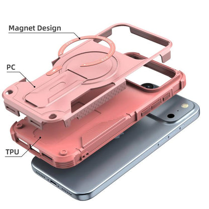 Armor Magsafe Holder PC Hybrid TPU Phone Case