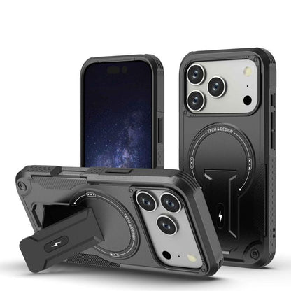 Armor Magsafe Holder PC Hybrid TPU Phone Case
