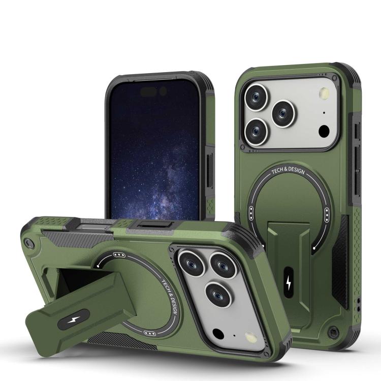 Armor Magsafe Holder PC Hybrid TPU Phone Case