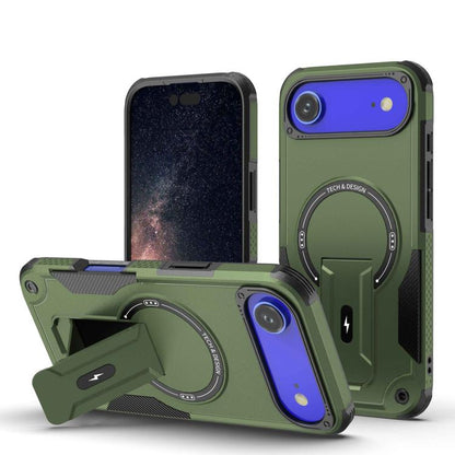 Armor Magsafe Holder PC Hybrid TPU Phone Case
