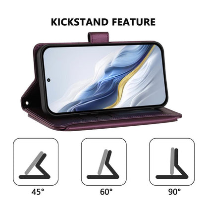 Butterfly Love Flower Multi-card Zipper Wallet Leather Phone Case