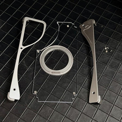 Metal Frameless 360 Degree Rotation Holder MagSafe Transparent Phone Case