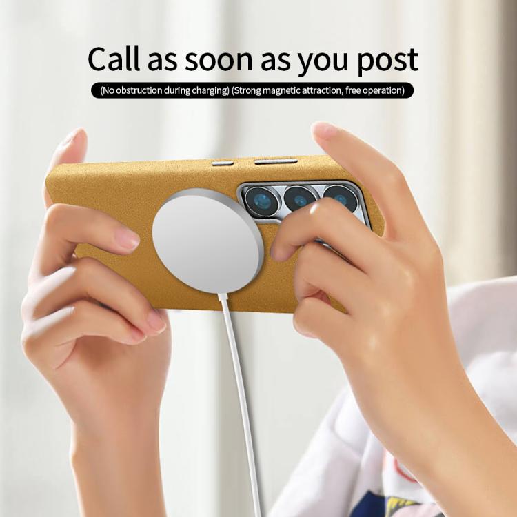 VIETAO Suede MagSafe PU Leather Phone Case