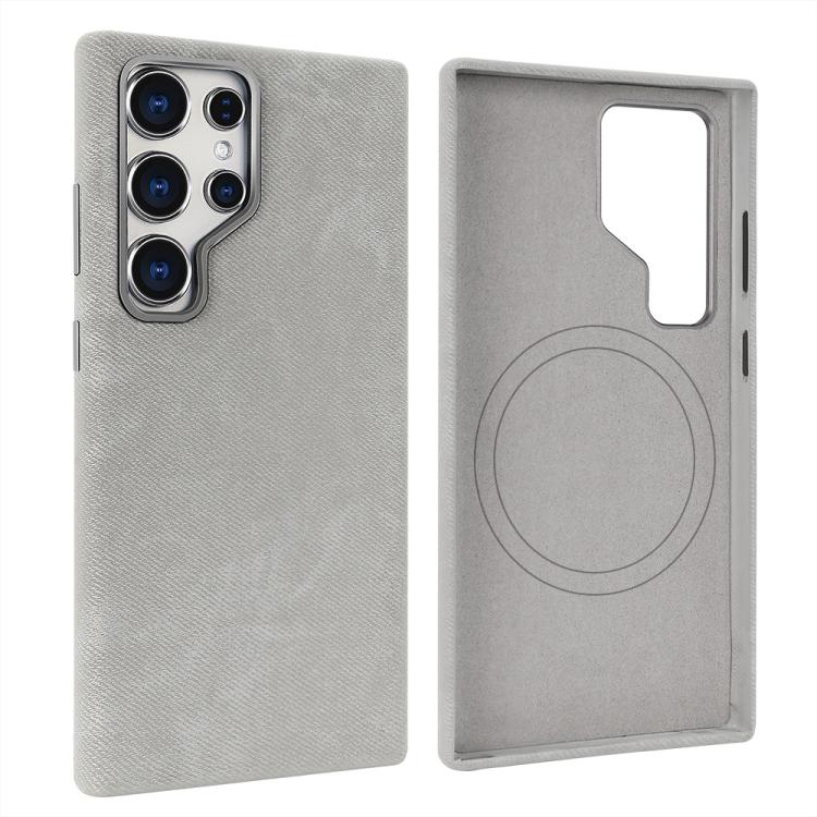 VIETAO Retro Denim Texture PU Leather MagSafe Phone Case