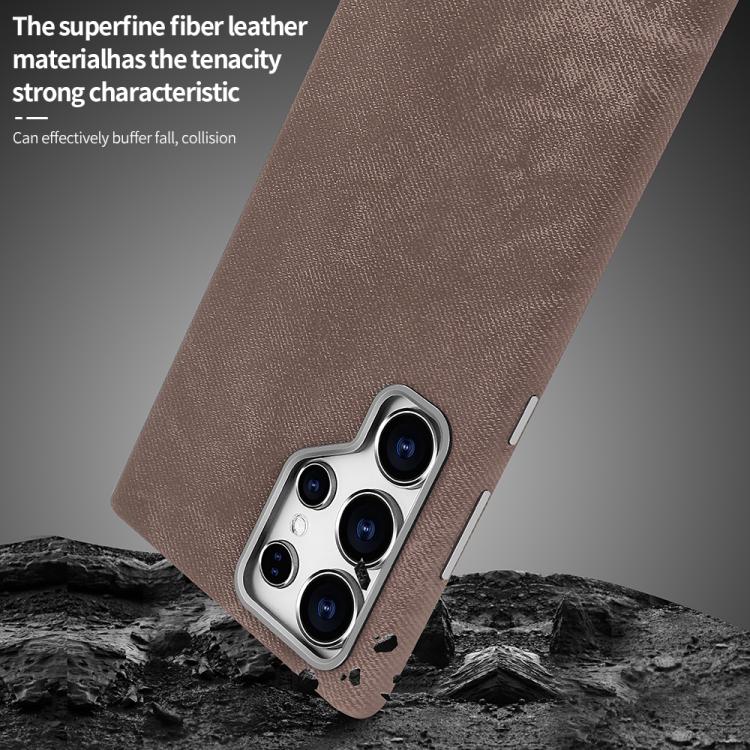 VIETAO Retro Denim Texture PU Leather MagSafe Phone Case