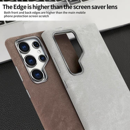 VIETAO Retro Denim Texture PU Leather MagSafe Phone Case