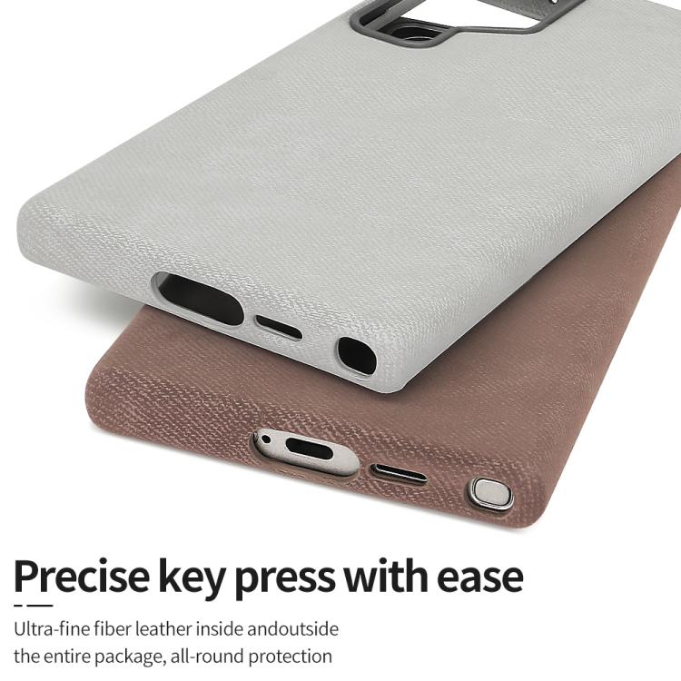 VIETAO Retro Denim Texture PU Leather MagSafe Phone Case