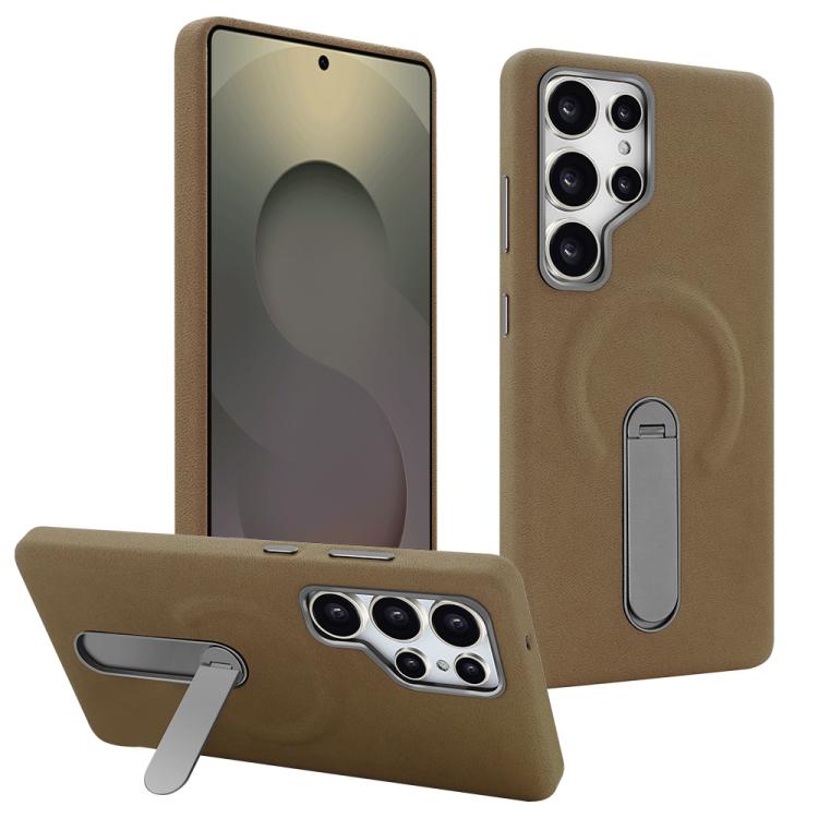 VIETAO Suede MagSafe PU Leather Phone Case with Holder